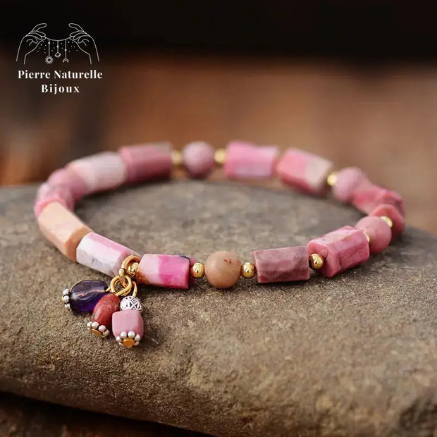 Bracelet "Adoration" en Rhodonite | Bracelets | pierre naturelle bijoux