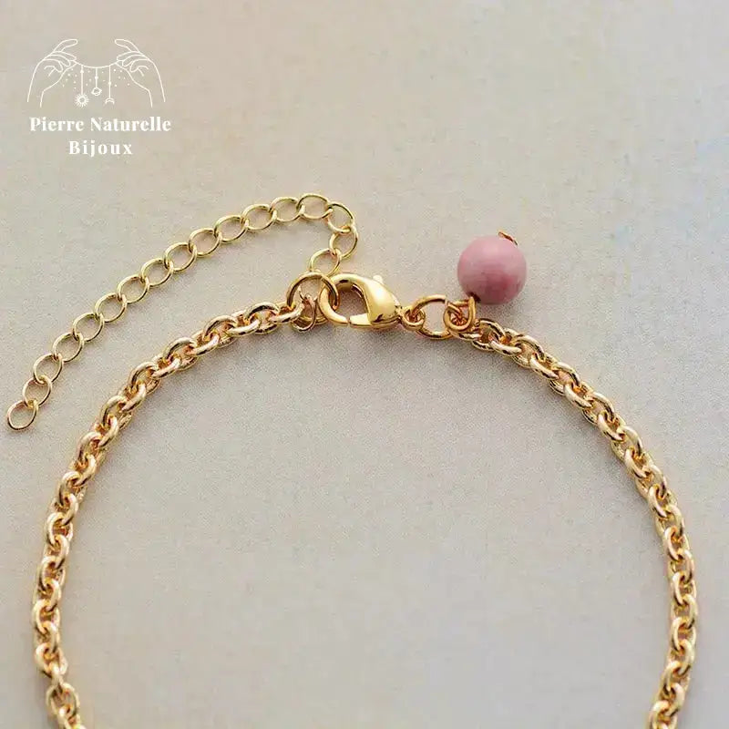Bracelet "Amulette" en Rhodonite | Bracelets | pierre naturelle bijoux