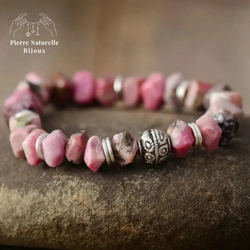 Bracelet "Arbre de vie" en Rhodonite | Bracelets | pierre naturelle bijoux