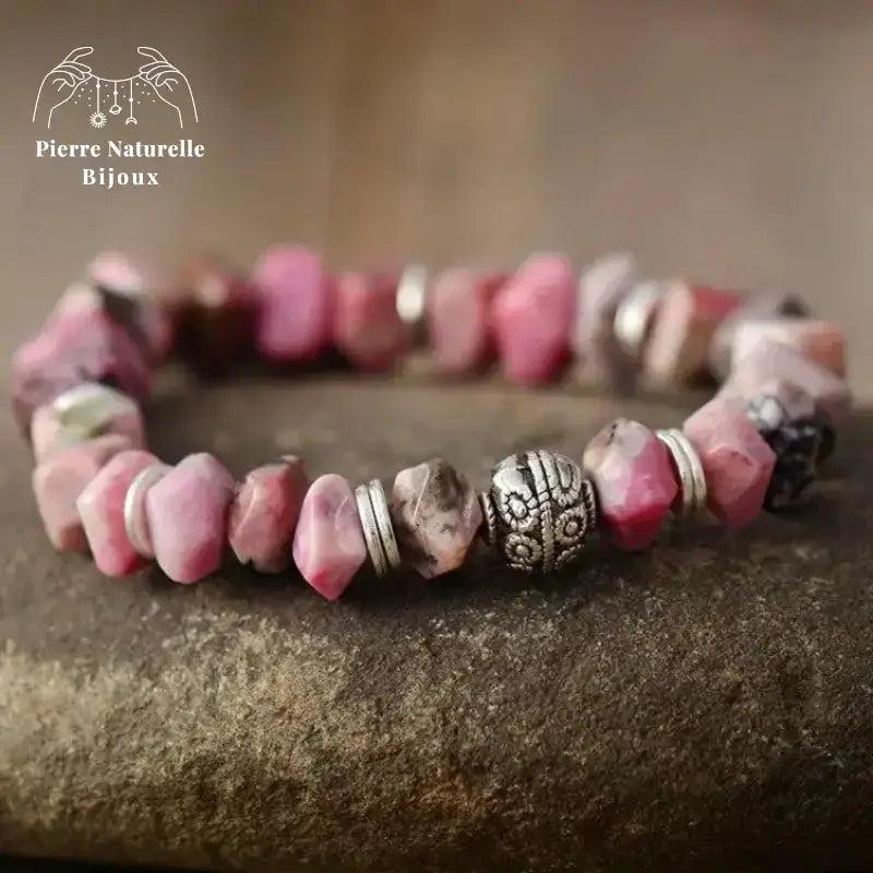 Bracelet "Arbre de vie" en Rhodonite | Bracelets | pierre naturelle bijoux