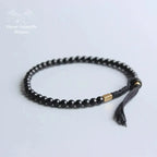 Bracelet tibétain "Chance" en coquille de noix de coco | Bracelets | pierre naturelle bijoux