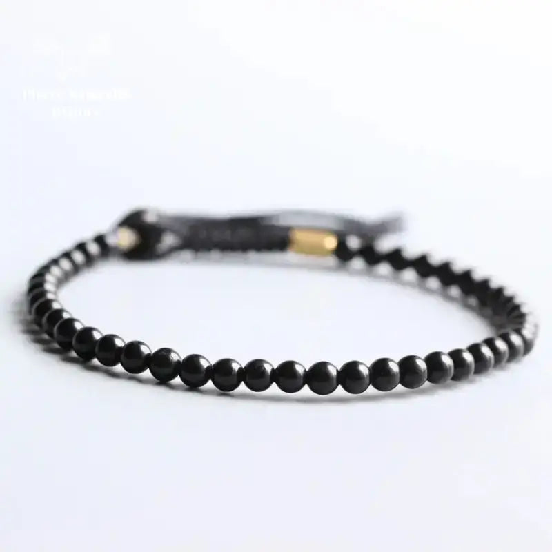 Bracelet tibétain "Chance" en coquille de noix de coco | Bracelets | pierre naturelle bijoux