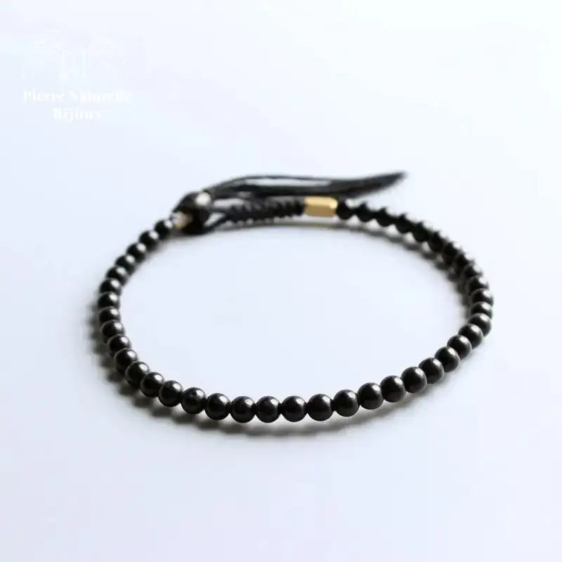 Bracelet tibétain "Chance" en coquille de noix de coco | Bracelets | pierre naturelle bijoux