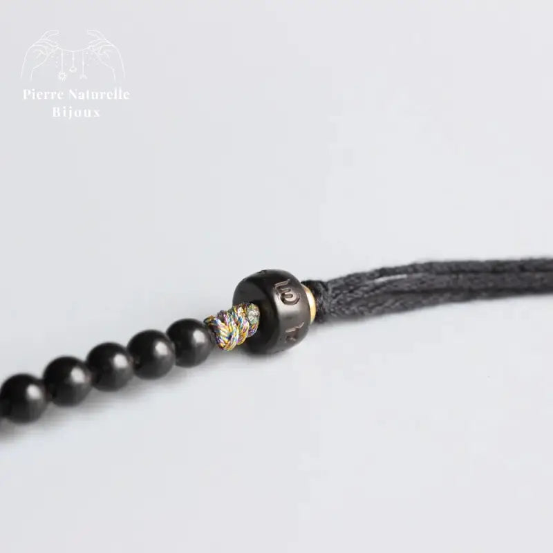 Bracelet tibétain "Chance" en coquille de noix de coco | Bracelets | pierre naturelle bijoux