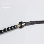 Bracelet tibétain "Chance" en coquille de noix de coco | Bracelets | pierre naturelle bijoux