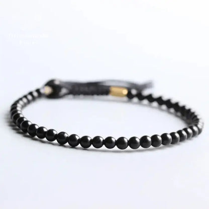 Bracelet tibétain "Chance" en coquille de noix de coco | Bracelets | pierre naturelle bijoux