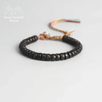 Bracelet tibétain en coquille de noix de coco | Bracelets | pierre naturelle bijoux