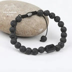 Bracelet en Tourmaline noire et Pierre de lave | Bracelets | pierre naturelle bijoux
