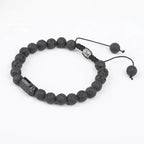 Bracelet en Tourmaline noire et Pierre de lave | Bracelets | pierre naturelle bijoux