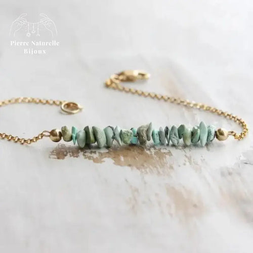 Bracelet baroque en Turquoise | Bracelets | pierre naturelle bijoux