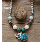 Bracelet "Cœur" en Turquoise et Agate | Bracelets | pierre naturelle bijoux