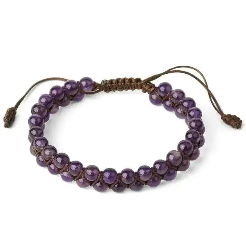 Bracelet wrap "Sincérité" en améthyste