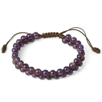 Bracelet wrap "Sincérité" en améthyste