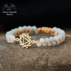 Bracelet wrap "Manipura" en Amazonite | Bracelets | pierre naturelle bijoux
