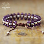 Bracelet wrap en Améthyste | Bracelets | pierre naturelle bijoux