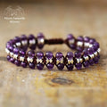 Bracelet wrap en Améthyste | Bracelets | pierre naturelle bijoux