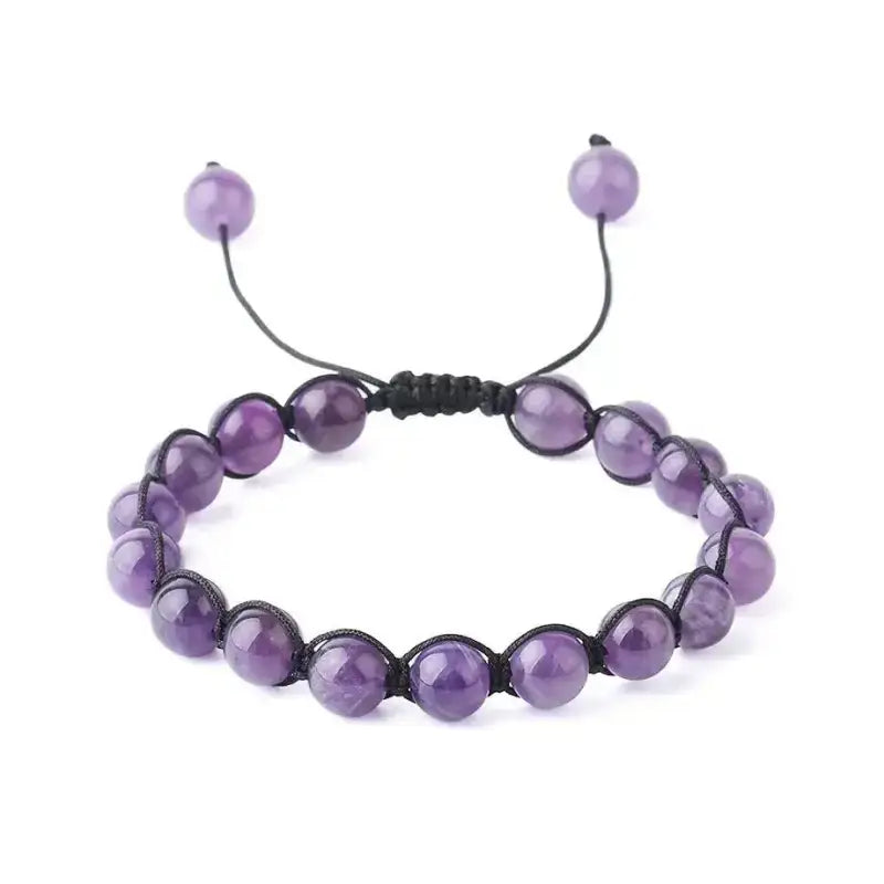Bracelet wrap "Lucidité" en Améthyste | Bracelets | pierre naturelle bijoux