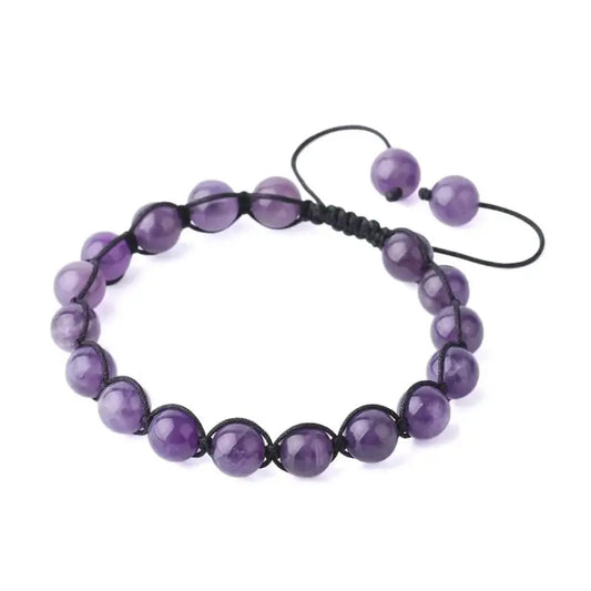 Bracelet wrap "Lucidité" en Améthyste | Bracelets | pierre naturelle bijoux