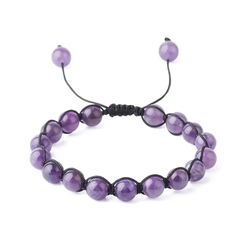 Bracelet wrap "Lucidité" en Améthyste | Bracelets | pierre naturelle bijoux