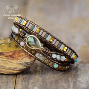 Bracelet wrap en Labradorite | Bracelets | pierre naturelle bijoux