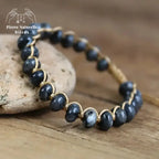 Bracelet wrap "Nuance" en Labradorite | Bracelets | pierre naturelle bijoux