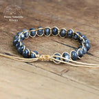Bracelet wrap "Nuance" en Labradorite | Bracelets | pierre naturelle bijoux