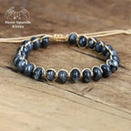 Bracelet wrap "Nuance" en Labradorite | Bracelets | pierre naturelle bijoux