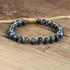 Bracelet wrap "Nuance" en Labradorite | Bracelets | pierre naturelle bijoux