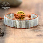 Bracelet wrap "Régulation" en Labradorite | Bracelets | pierre naturelle bijoux