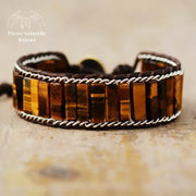 Bracelet wrap en il de tigre | Bracelets | pierre naturelle bijoux