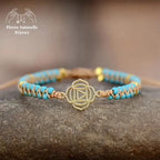 Bracelet wrap "Chakra racine" en Turquoise | Bracelets | pierre naturelle bijoux