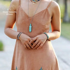 Bracelet wrap "Voyage" en Turquoise | Bracelets | pierre naturelle bijoux