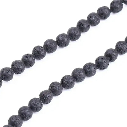 Collier 108 perles en Pierre de lave | Colliers | pierre naturelle bijoux
