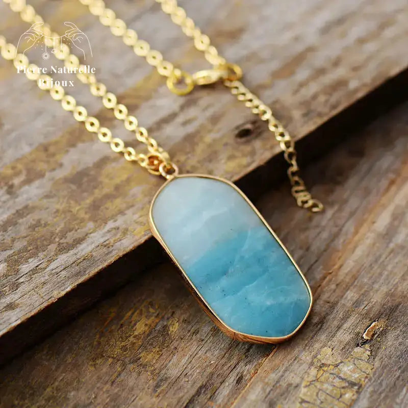 Collier "Absolue" en Amazonite | Colliers | pierre naturelle bijoux