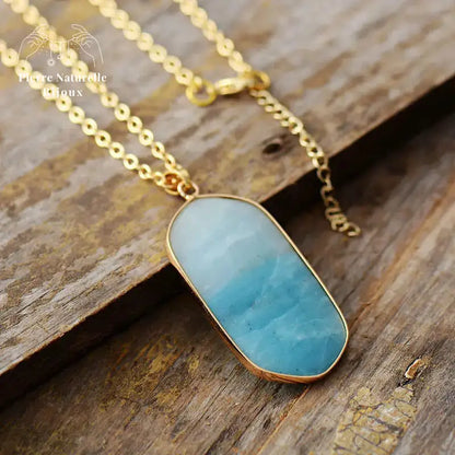 Collier "Absolue" en Amazonite | Colliers | pierre naturelle bijoux