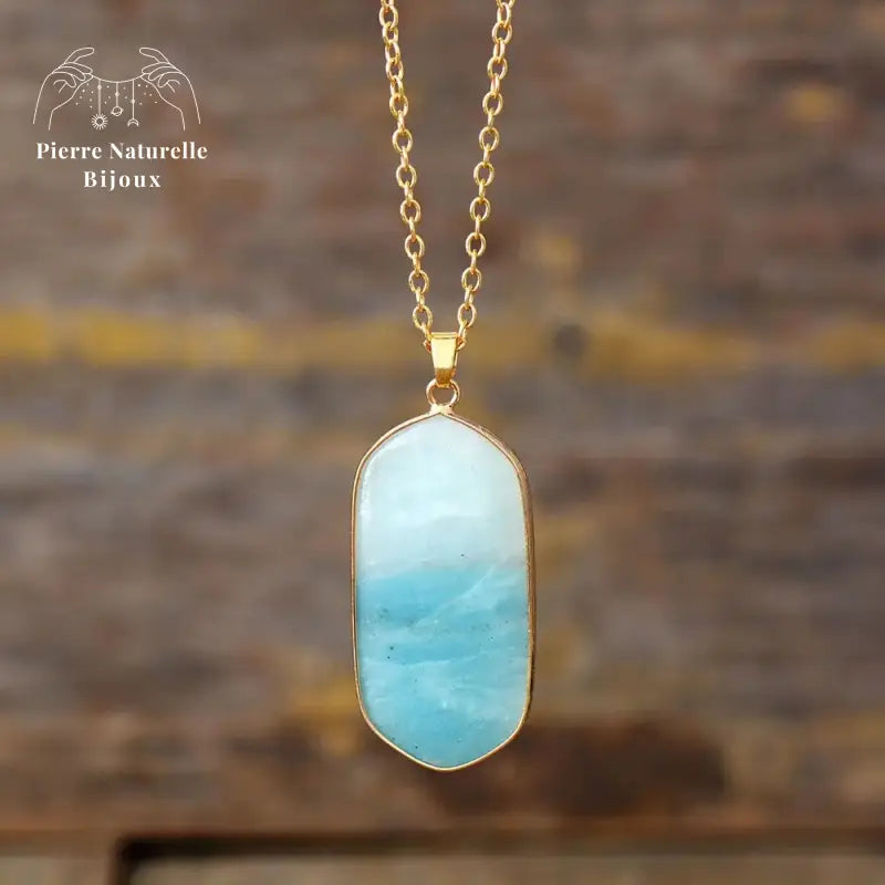 Collier "Absolue" en Amazonite | Colliers | pierre naturelle bijoux