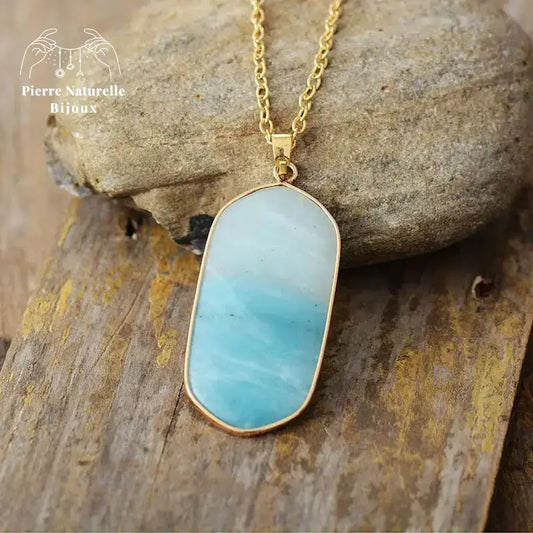Collier "Absolue" en Amazonite | Colliers | pierre naturelle bijoux