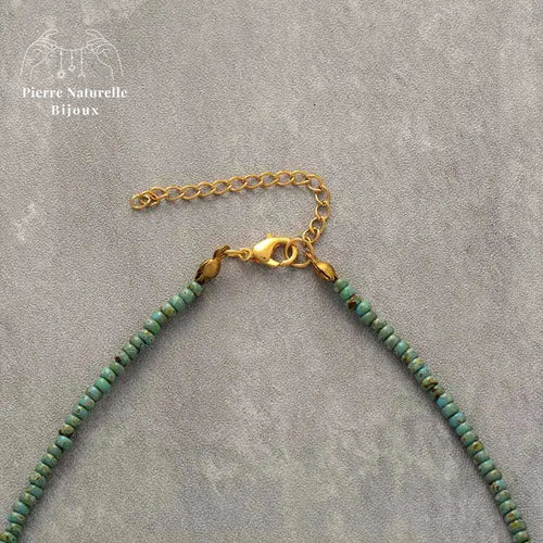 Collier en Amazonite et Perles de rocaille | Colliers | pierre naturelle bijoux
