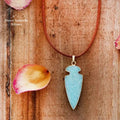 Collier "Flèche" en Amazonite | Colliers | pierre naturelle bijoux