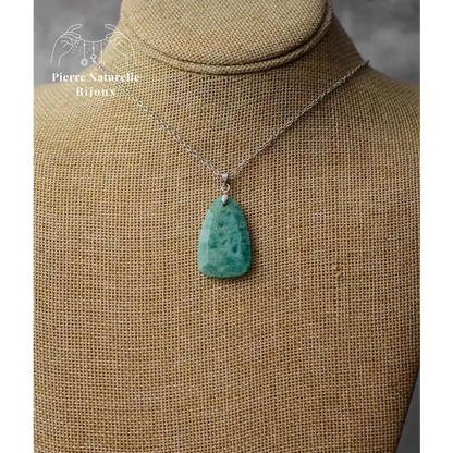 Collier en Amazonite / Quartz rose | Colliers | pierre naturelle bijoux