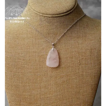 Collier en Amazonite / Quartz rose | Colliers | pierre naturelle bijoux