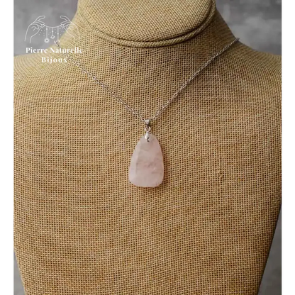 Collier en Amazonite / Quartz rose | Colliers | pierre naturelle bijoux