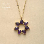 Collier "Fleur" en Améthyste