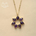 Collier "Fleur" en Améthyste