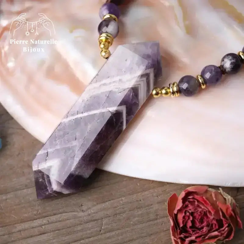 Collier "Bacchus" en Améthyste | Colliers | pierre naturelle bijoux