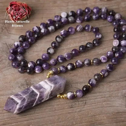 Collier "Bacchus" en Améthyste | Colliers | pierre naturelle bijoux