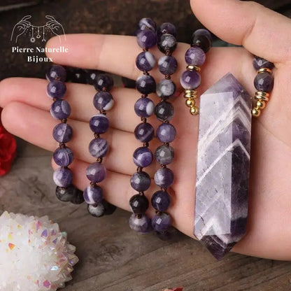 Collier "Bacchus" en Améthyste | Colliers | pierre naturelle bijoux