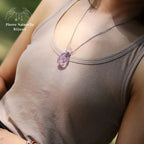 Collier en Améthyste diffuseur de parfum | Colliers | pierre naturelle bijoux