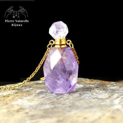 Collier en Améthyste diffuseur de parfum