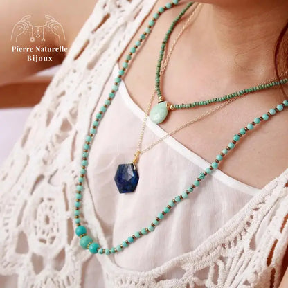 Collier en Améthyste / Lapis-lazuli | Colliers | pierre naturelle bijoux